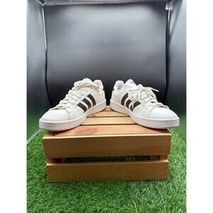 Adidas Men’s Grand Court 2.0 Tennis Sneakers White/Black – Size Men8